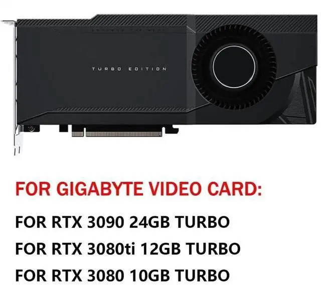 Alt view image 3 of 6 - Graphics Card Cooling Fans Suitable forGigabyte RTX 3090 3080TI 3080 Turbo Series Desktop PLB08025B12HH 80mm 12V 2.50A 4 Pin Video Card Cooler Fans GPU Fan