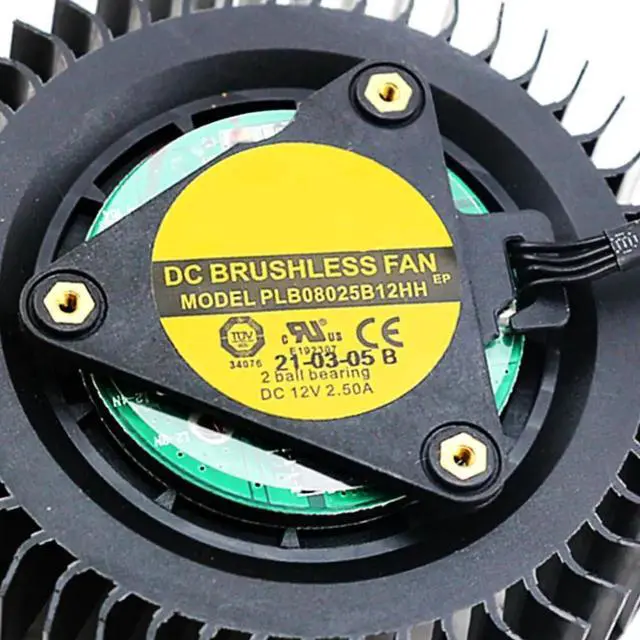 Alt view image 5 of 6 - Graphics Card Cooling Fans Suitable forGigabyte RTX 3090 3080TI 3080 Turbo Series Desktop PLB08025B12HH 80mm 12V 2.50A 4 Pin Video Card Cooler Fans GPU Fan