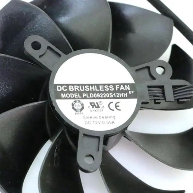 Alt view image 2 of 6 - Graphics Card Cooling Fans Suitable forEVGA RTX 3060TI 3070 3070TI 3080 3080TI 3090 FTW3 / XC3 Gaming Series Desktop 87mm PLD09220S12HH 12V 0.55A 4Pin Video Card Cooler Fans GPU Fan