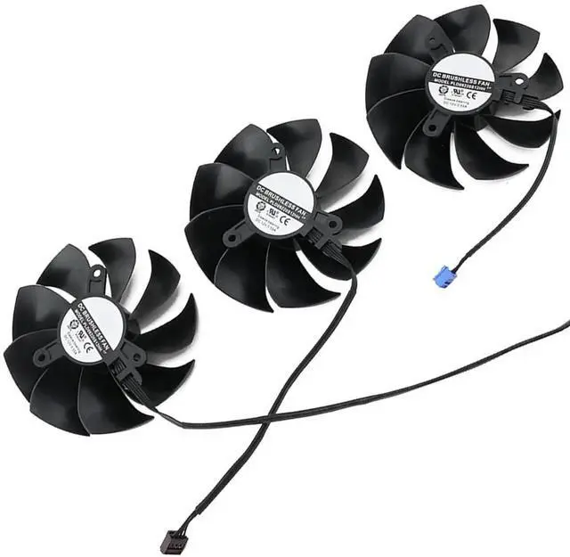 Main image of Graphics Card Cooling Fans Suitable forEVGA RTX 3060TI 3070 3070TI 3080 3080TI 3090 FTW3 / XC3 Gaming Series Desktop 87mm PLD09220S12HH 12V 0.55A 4Pin Video Card Cooler Fans GPU Fan