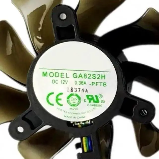 Alt view image 4 of 6 - 3pcs/ lot Graphics Card Cooling Fans Suitable forGalax GeForce RTX 2070 2080 2080TI SG Edition Series Desktop GA82S2H 75mm 12V 0.36A 4Pin Video Card Cooler Fans GPU Fan (3PCS)