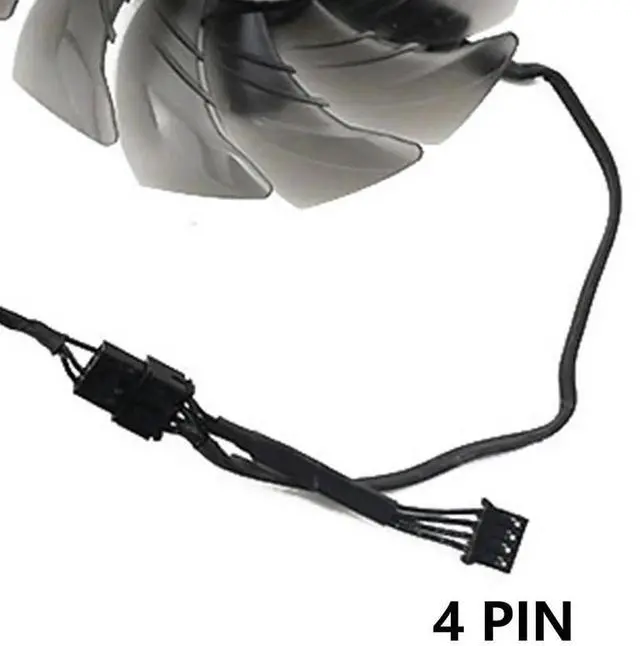 Alt view image 5 of 6 - Graphics Card Cooling Fans Suitable forASROCK RX 6600XT 6700XT 6750XT 6800 Challenger Pro OC Series Desktop FDC10H12S9-C 85mm 12V 0.35A 4Pin Video Card Cooler Fans GPU Fan (3PCS)