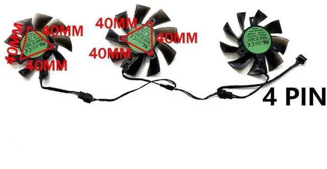 Alt view image 3 of 6 - Graphics Card Cooling Fans Suitable forPalit RTX 2070S 2080S 8GB GP GamingPro OC Series Desktop T129215SU 75mm 12V 0.5A 4Pin Video Card Cooler Fans GPU Fan