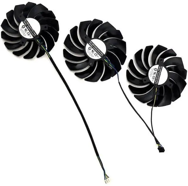 Alt view image 4 of 6 - Graphics Card Cooling Fans Suitable forMSI RTX 2070S 2080 2080S 2080TI Gaming X Z Trio Series Desktop PLD09210S12HH 85MM PLD10010S12HH 95mm 12V 0.40A 4Pin Video Card Cooler Fans GPU Fan