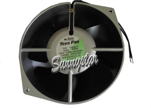Main image of for TOYO UT670D-TP 100V 50/60Hz 43W Thermal protected Ball Bearing 2 wires AC axial fan