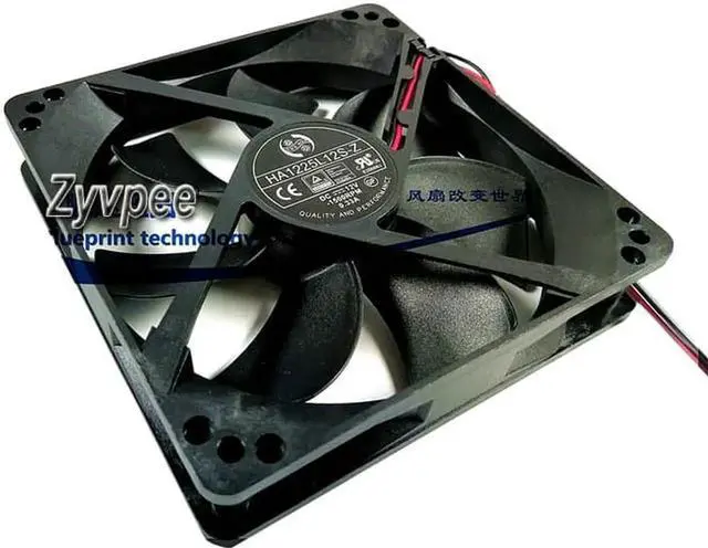 Alt view image 2 of 6 - for 120*25mm HA1225L12S-Z DC12V 0.33A 2 wires 2 pins 12CM case fan