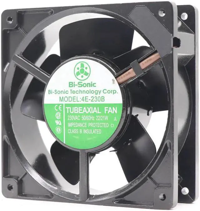 Alt view image 2 of 7 - for Bi-Sonic 4E-230B axial Fan 230V 120X120X38MM 2700/3000RPM 22/21W All Metal High Temperature Moistureproof Fan