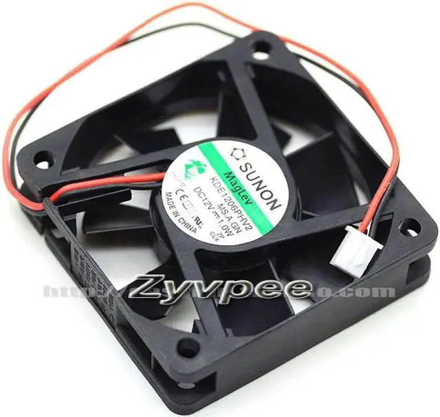 Alt view image 3 of 3 - for SUNON KDE1206PHV2 MS.A.GN DC 12V 1.0W 60x15mm 2 wires 6cm case fan cooling fan