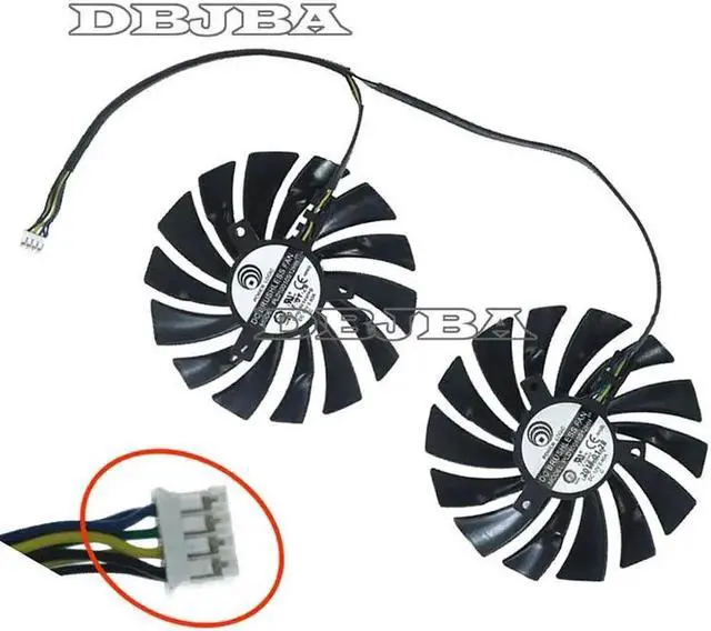 Alt view image 2 of 3 - For PLD10010S12HH GTX980Ti 960 950 R9 380 R9 390 R9 390X Graphics Card Cooling Fan