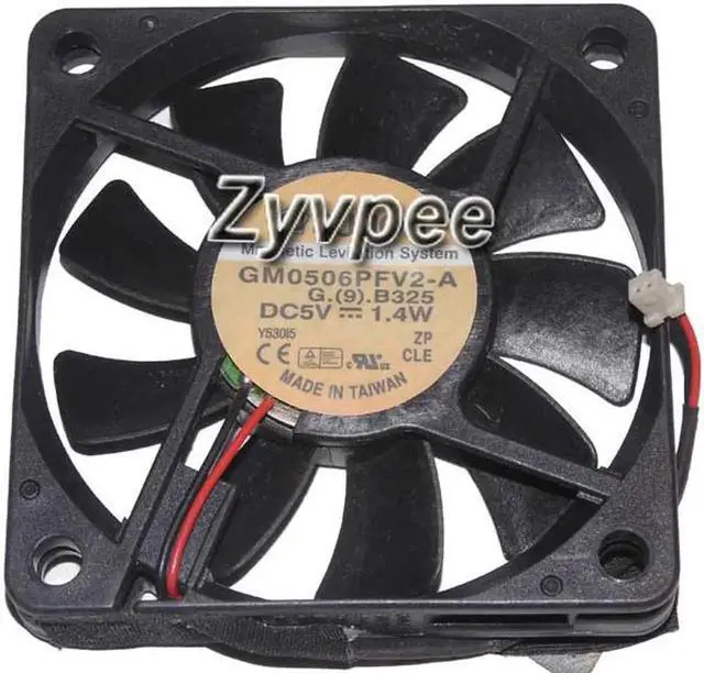 Alt view image 3 of 3 - for 60MM 6010 G.(9).B325 5V 1.4W 2 Wires 2 Pins 6CM CPU Cooling Fan