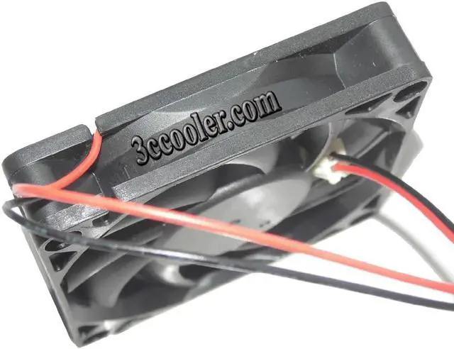 Alt view image 3 of 5 - for 70mm CPU Cooling R127015DH 12V 0.25A 2 Wires 2 Pins Case Fan 70x15mm