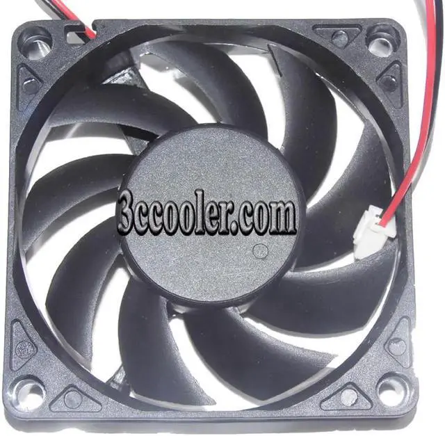Alt view image 5 of 5 - for 70mm CPU Cooling R127015DH 12V 0.25A 2 Wires 2 Pins Case Fan 70x15mm