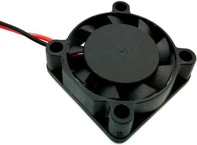 Alt view image 2 of 3 - for 25*07mm 2507 12Vdc 0.06A sleeve bearing 2 wires 25mm mini cooling fan