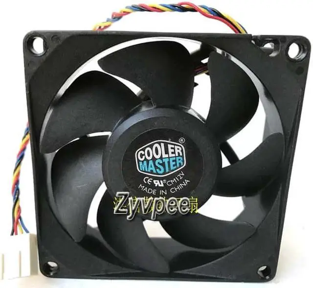 Alt view image 7 of 7 - for  CM 80*25mm FA08025M12LPA DC12V 0.45A 4 wires 4 pins pwm 8CM case fan cpu cooler for HP500