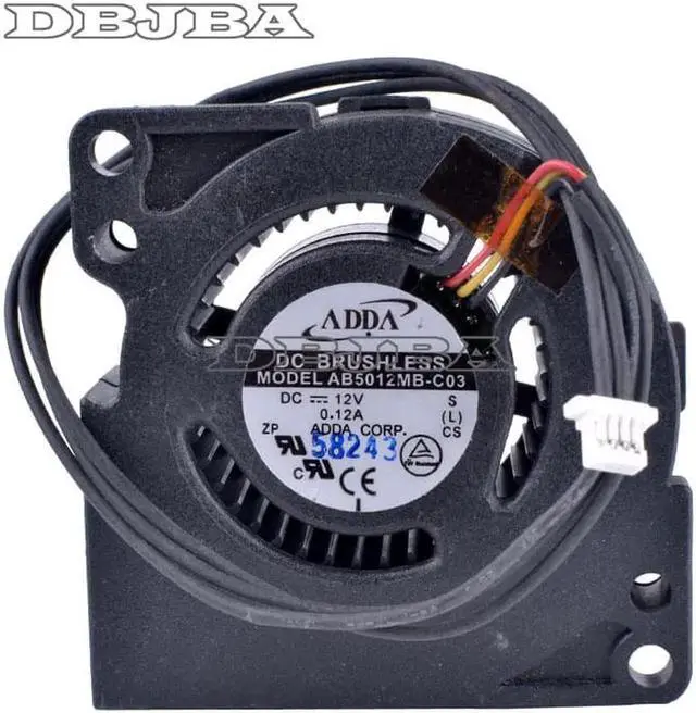 Main image of Fan for AB5012MB-C03 12V 0.12A 5020 5cm Fan Light - Base Projector Cooling Fan Turbofan Centrifugal Fan