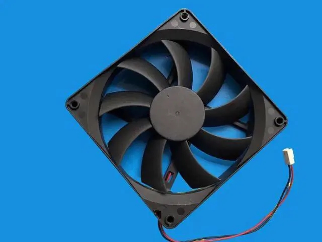 Alt view image 3 of 5 - for Coolmax 135*25mm 13525H12B DC12V 0.4A Ball Bearing 2 wires 2 pins 13.5cm case fan