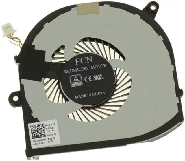 Main image of New Laptop Cooling Fan For Dell XPS 15 9560 RIGHT Side Fan P/N: TK9J1, 0TK9J1 DFS201105PR0T DC28000IPF0