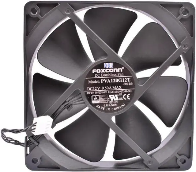 Main image of for PVA120G12T 12cm 12025 120mm fan 120x120x25mm DC12V 0.50A 4 lines suitable for server chassis CPU cooling fan