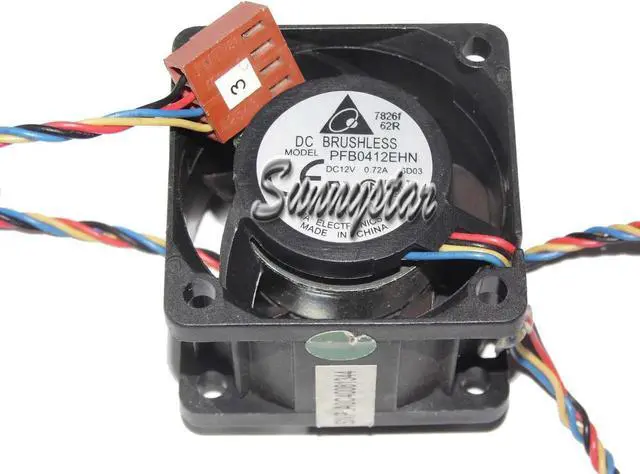 Alt view image 2 of 2 - for Delta 40*28mm PFB0412EHN -6D03 12V 0.72A 4 wires 4 Pins case fan switch print cpu cooler