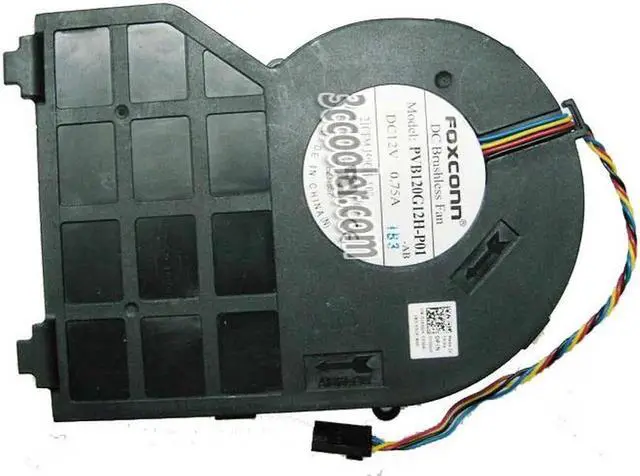 Main image of for Foxconn PVB120G12H-P01 150GH-A00 12V 0.75A 4 Wires Blower Case fan for Dell server cooler
