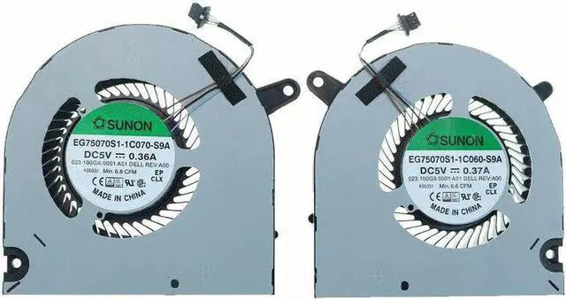 Main image of New CPU+GPU Cooling Fan Replacement For Dell G3 15 3590 P/N:04NYWG 0160GM EG75070S1-1C060-S9A EG75070S1-1C070-S9A