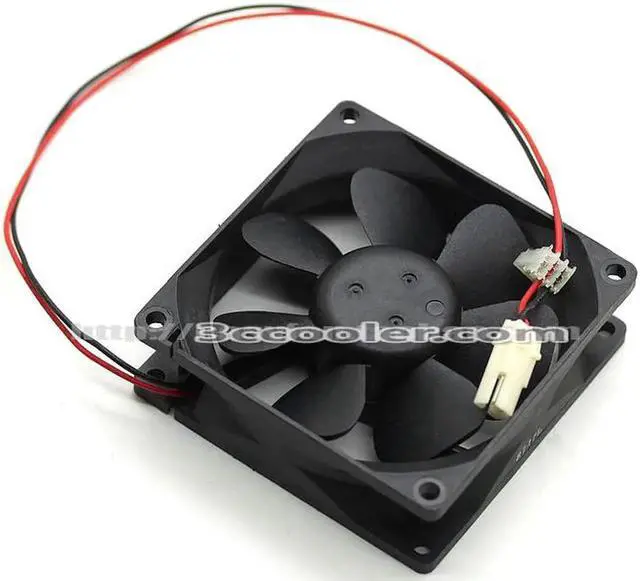 Alt view image 3 of 3 - for Delta/FONSAN 8CM 8025 DFB0812L 12V 0.08A 2 Wires 2 Pins Case Fan