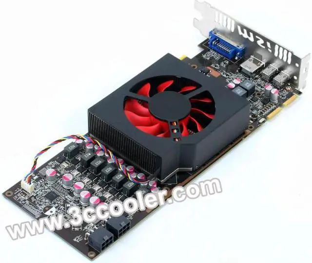 Alt view image 2 of 2 - for NTK FD8015U12S 12V 0.5A 4 Wires with Black Cover Replacement XFX RADEON HD 6950 Cooler Fan