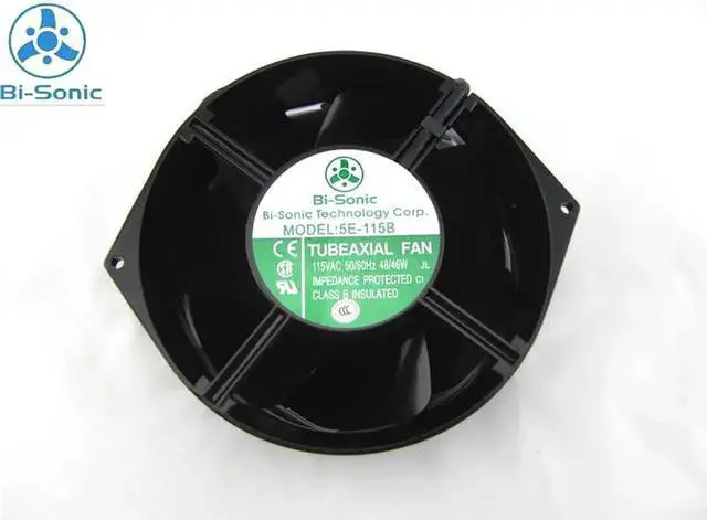 Main image of for Bi-sonic 172*150*55MM 5E-115B AC 115V 2 Wires thermostability Axial Fan inverter fan power fan