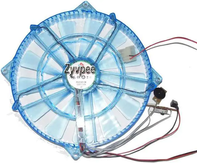 Main image of for Power Cooler 220*30mm PS223012M 12V 0.4A With Blue LED Computer Case Fan