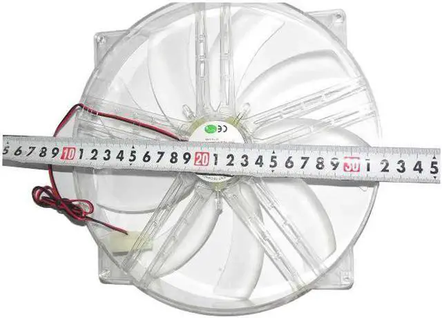 Alt view image 4 of 4 - for NEW MH2230M12S 220*30mm DC 12V 0.28A 2 wires 22cm Power supply case Fan with Blue LED