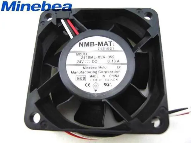Main image of for Original 60x25mm NMB 2410ML-05W-B59 24V 0.13A 3 Wires 6cm case fan inverter cooling fan