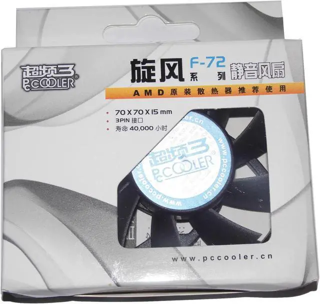 Alt view image 3 of 4 - for PC Cooler 7015 F72 12V 0.26A 2500RPM 24dBA 22CFM 3 Wire 3 Pins Case Fan 7cm cpu fan