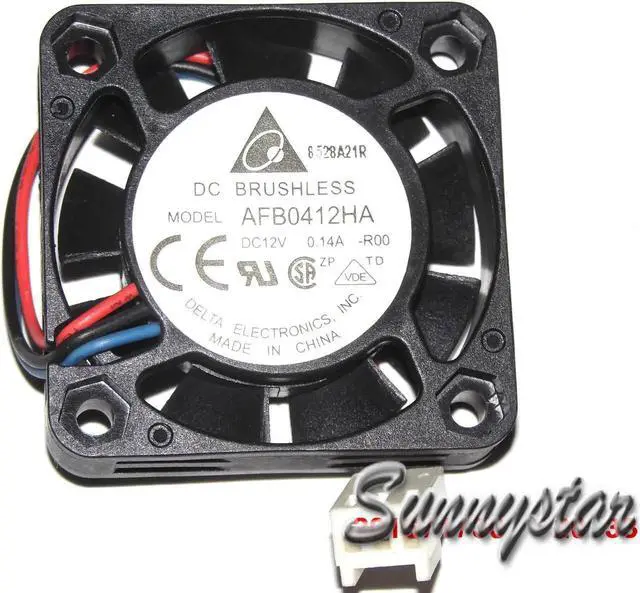Main image of for Delta 40*10MM AFB0412HA -ROO 12V 0.14A 3 Wires 3 Pins 4CM Cooler Fan,server chassis fan