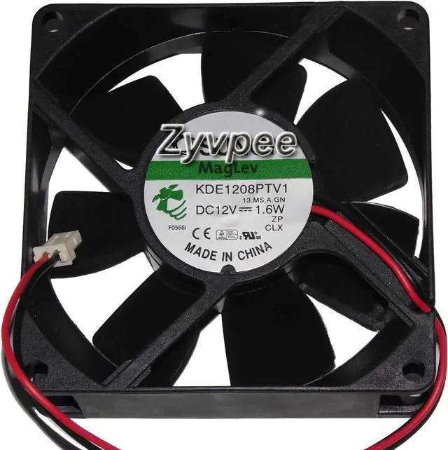 Alt view image 2 of 2 - for 80MM 8025 DC12V 1.6W 13.MS.A.GN 12V 2 Wires 2 Pins 8CM Case Fan Cooling Cooler