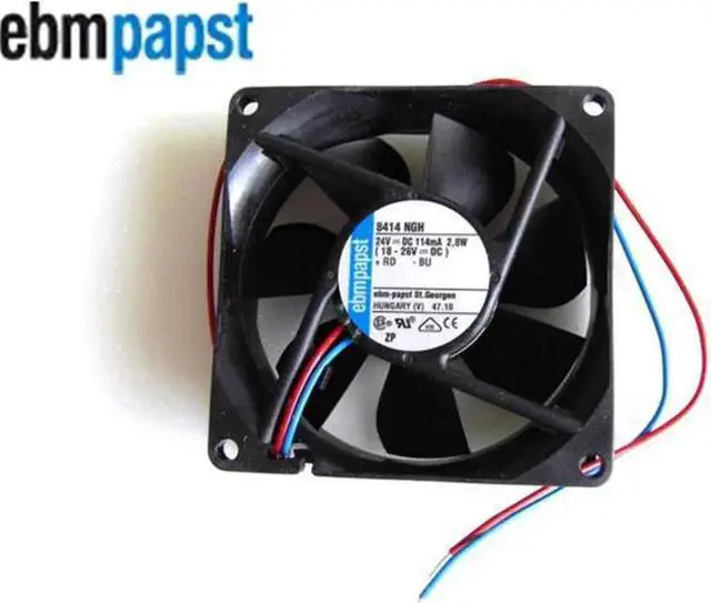 Main image of for Original 80*25MM ebmpapst 8414NGH 24V 2.8W 2 Wires 8CM Inverter fan Case Fan