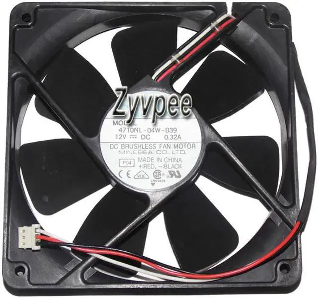 Alt view image 3 of 3 - for 120MM 12025 DC12V 0.32A 3 Wires 3 Pins 12CM Power Case Cooling Fan