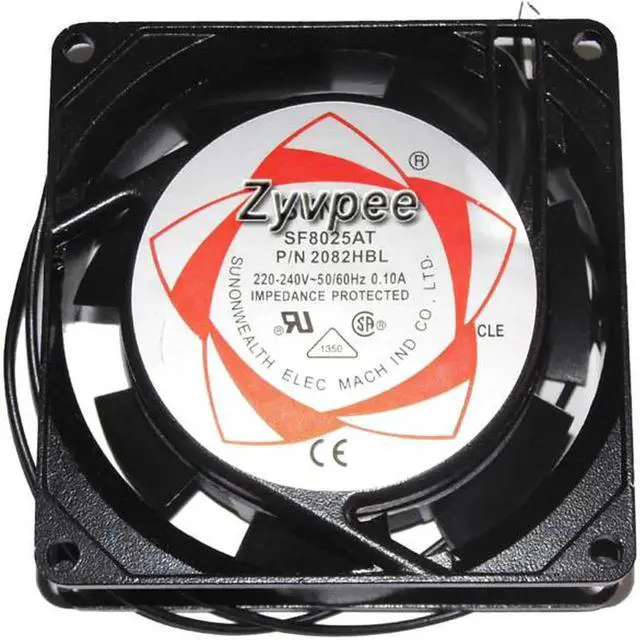 Main image of for 80MM 8025 220-240 Vac 0.1A Ball Bearing 8CM AC Axial Cooling Fan
