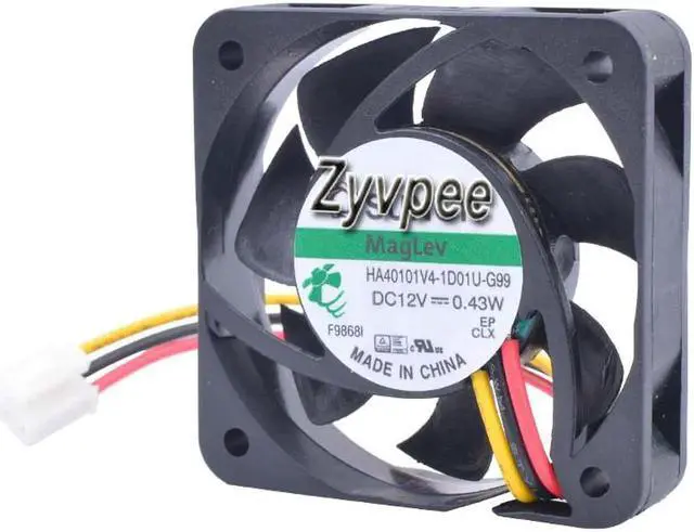 Alt view image 3 of 3 - for 40mm 4010 HA40101V4-1D01U-G99 12V 0.43W 3 Wires 3 Pins 4cm Cooling Fan