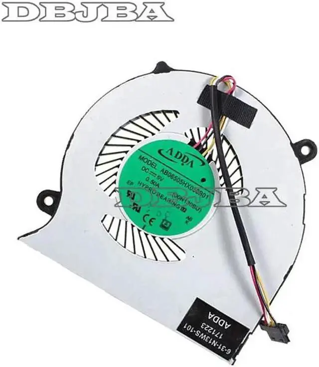 Alt view image 2 of 2 - For AB06505HX050B01 DC5V 0.50A 00N130BU 6-31-N13WS-101 COOLING FAN