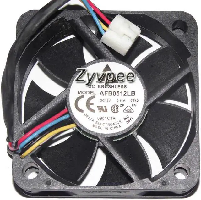 Main image of for 50mm AFB0512LB 12V 0.11A 4 wires 4 pins cpu cooling fan