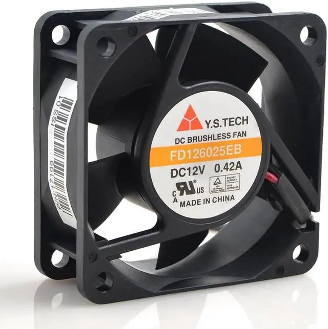 Alt view image 5 of 5 - for 60MM Power Cooling FD126025EB 6025 12V 0.42A 2 Wires 2 Pins 6CM Case Fan