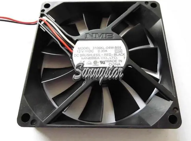 Alt view image 2 of 4 - for 80MM 8015 CB1 DC12V 0.3A 0.24A 3 Wires 3 Pins 8CM CPU Cooling Fan