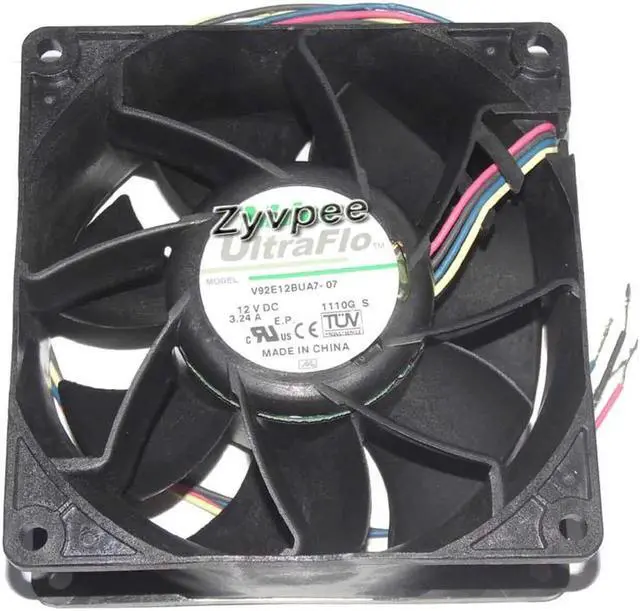 Main image of for 90mm Inverter Cooling Nidec 9238 V92E12BUA7-07 12V 3.24A 4 Wires Case Fan