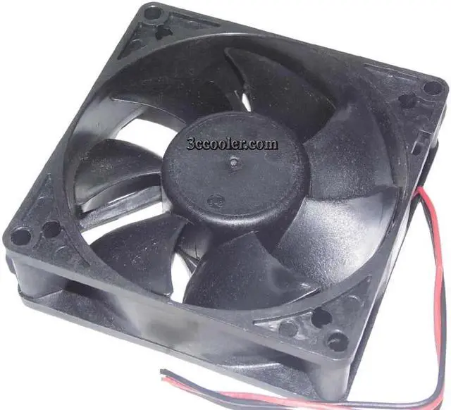 Alt view image 5 of 5 - for 80mm Case Fan Nonoise 8025 A8025M12D CG 12V 0.13A 2 Wires Cooling