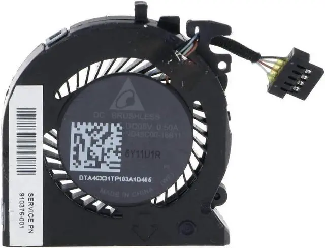 Main image of New CPU Cooling Fan for HP Spectre 13-ac 13-AC063DX 13-AC092MS 13-AC010CA 13-AC013DX 13-AC020CA 13-AC023DX 13-AC030CA 13-AC033DX 13-AC040CA 13-AC050CA 13-AC051NR P/N:910376-001 ND45C00-16B11