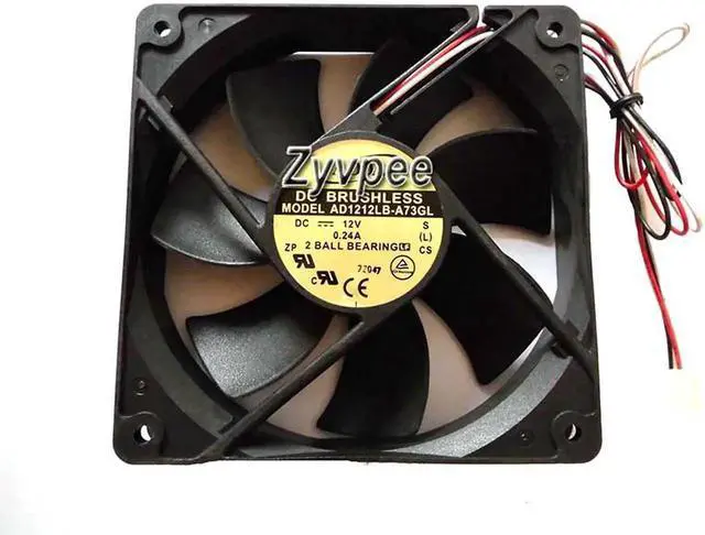 Main image of for 120mm 12025 AD1212LB-A73GL 12V 0.24A 3 Wires 3 Pins 12CM Cooling Fan