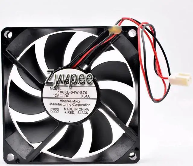 Alt view image 2 of 3 - for 80mm 8015 DC12V 0.34A 2Wires 2 Pins 8cm UPS Power Cooling Fan