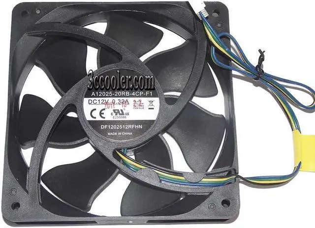 Main image of for 120mm A12025-20RB-4CP-F1 DF1202512RFHN 12V 0.32A 4 Wires Case Fan 120x25mm