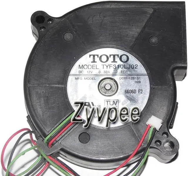 Alt view image 2 of 2 - for 7520 7CM TYF310LJ02 D07F-12B1S1 12V 0.32A 3.84W 3 Wires 3 Pins Blower Cooling Fan