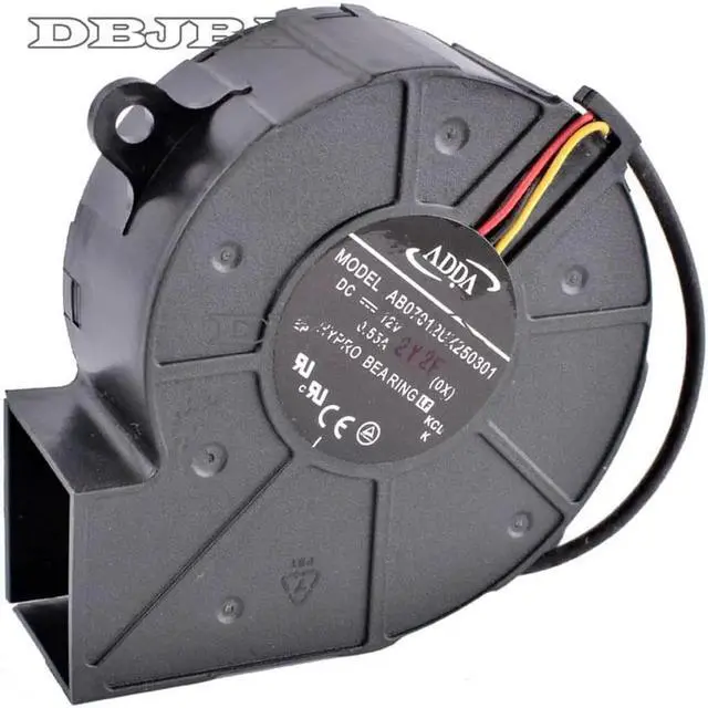 Main image of Fan for AB07012UX250301 7cm 12V 0.55A Centrifugal Turbine Projector Blower Cooling Fan-Hole Position Distance 75mm